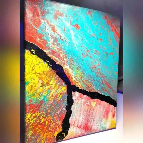 Other - Artisan Handmade Paint Pour/Flow art